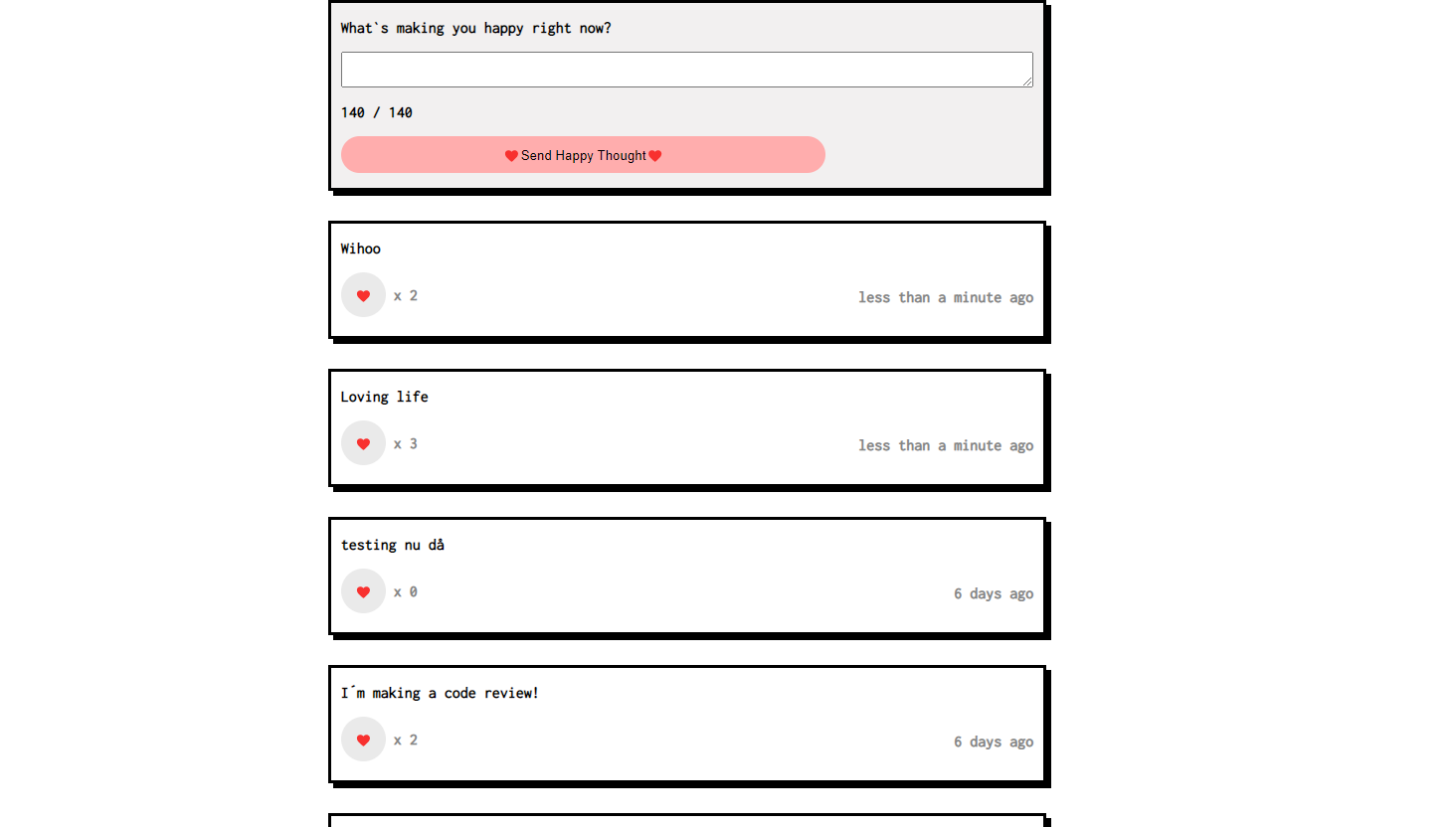 project-happy-thoughts